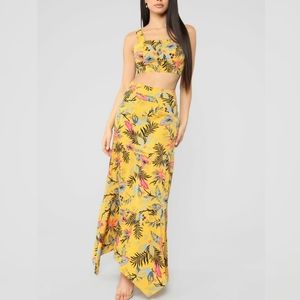 Fashion Nova "Desert hills" floral skirt set 22